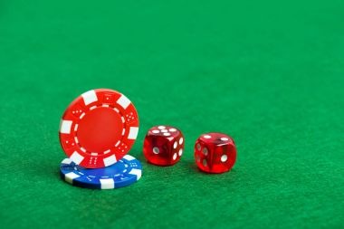 Baccarat table with card placement and player positions